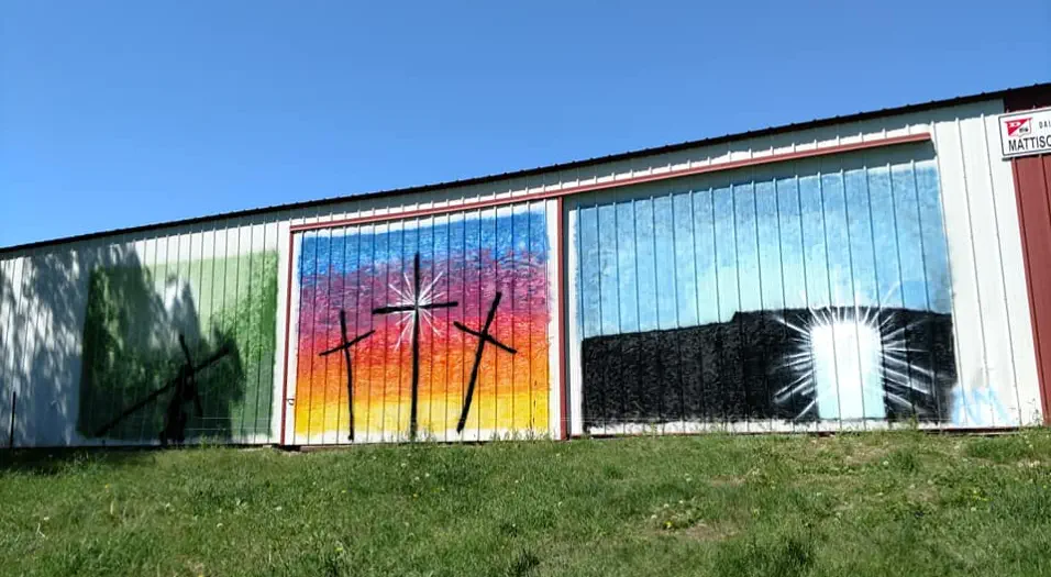 our barn mural